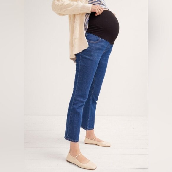 HATCH Over The Bump Crop Maternity Jean sz 33 - Picture 1 of 9